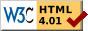 Validation HTML 4.01 Transitional